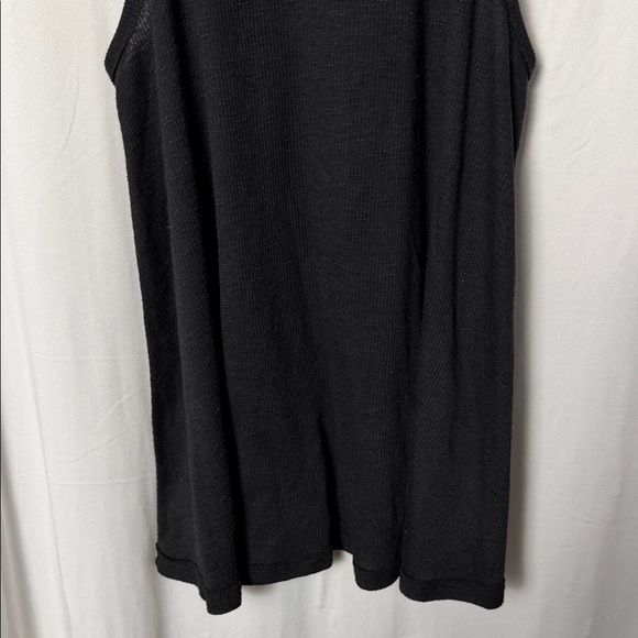 Free People Black Ribbed Tank Top Size Small Petite - Picture 3 of 7